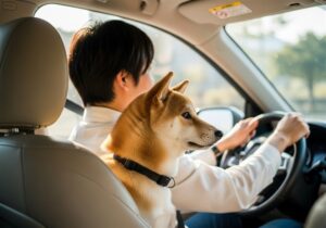 犬とドライブ