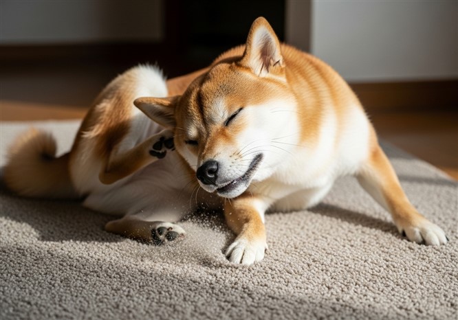 犬の毛並みケア