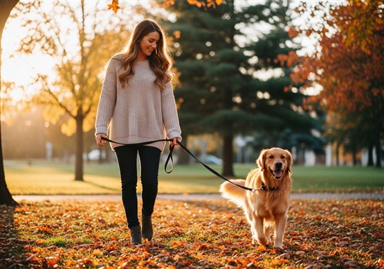 愛犬とのリードウォーク