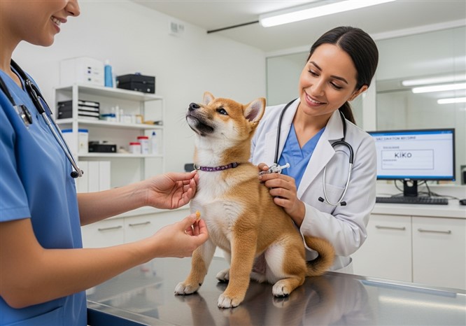 犬のワクチン接種