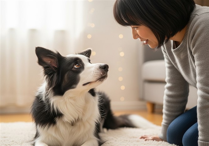 犬を落ち着かせる