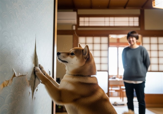 犬の破壊行動