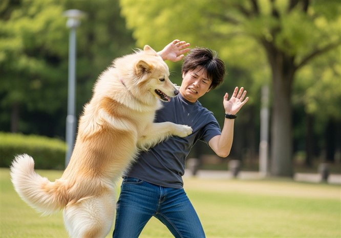 犬の飛びつき対策
