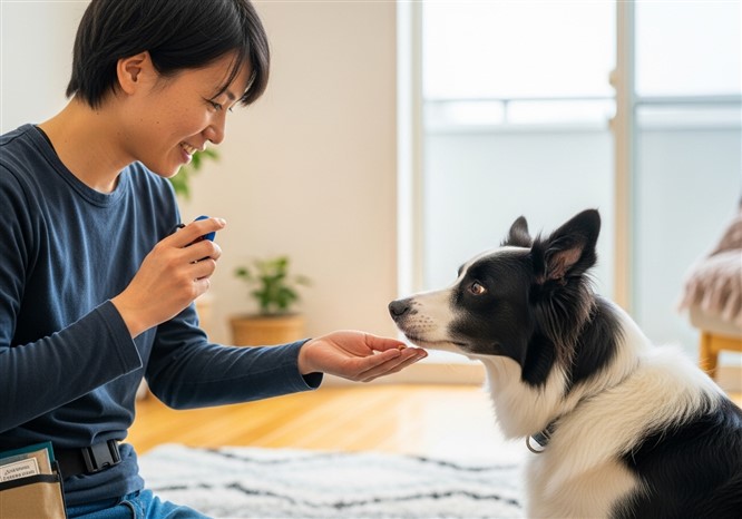 犬のクリッカートレーニング